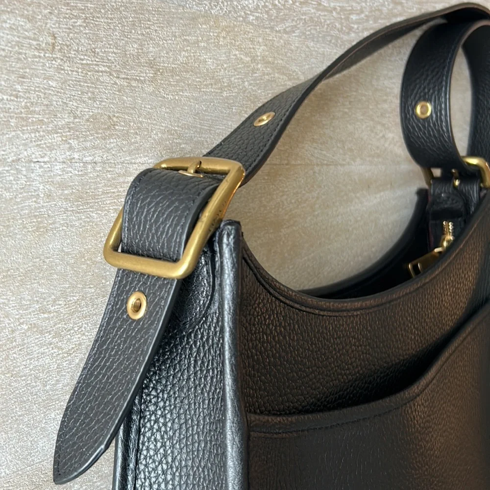 Coach Black Leather Shoulder Bag - Picture 4 of 8